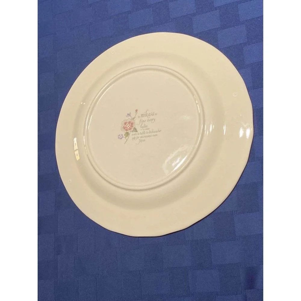 Set‎ Of Two~Lydia by Mikasa, Stoneware Dinner Plates